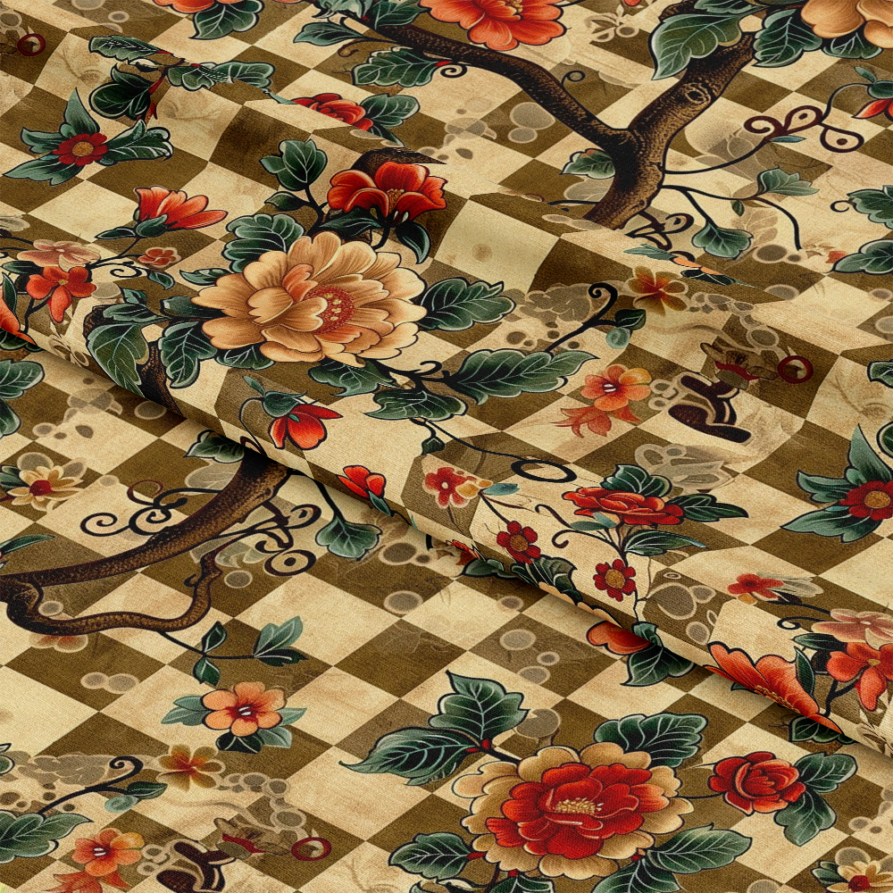 Floral Scrollwork Pattern 5 Quilting Cotton Fabric