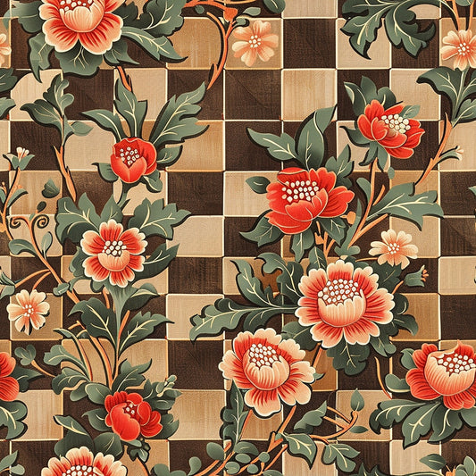 Floral Scrollwork Pattern 7 Quilting Cotton Fabric