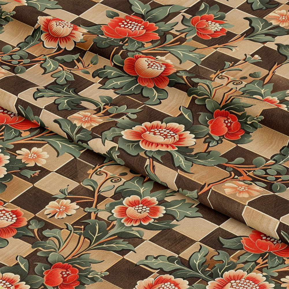 Floral Scrollwork Pattern 7 Quilting Cotton Fabric