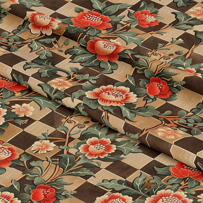 Floral Scrollwork Pattern 7 Quilting Cotton Fabric