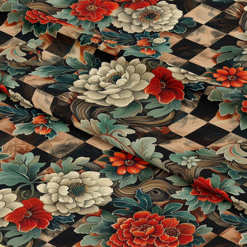 Floral Scrollwork Pattern 8 Quilting Cotton Fabric