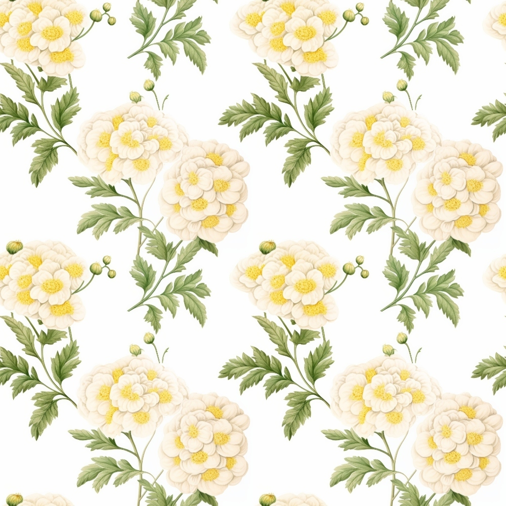 Sunlit Yarrow Pattern 7 Minky Fabric