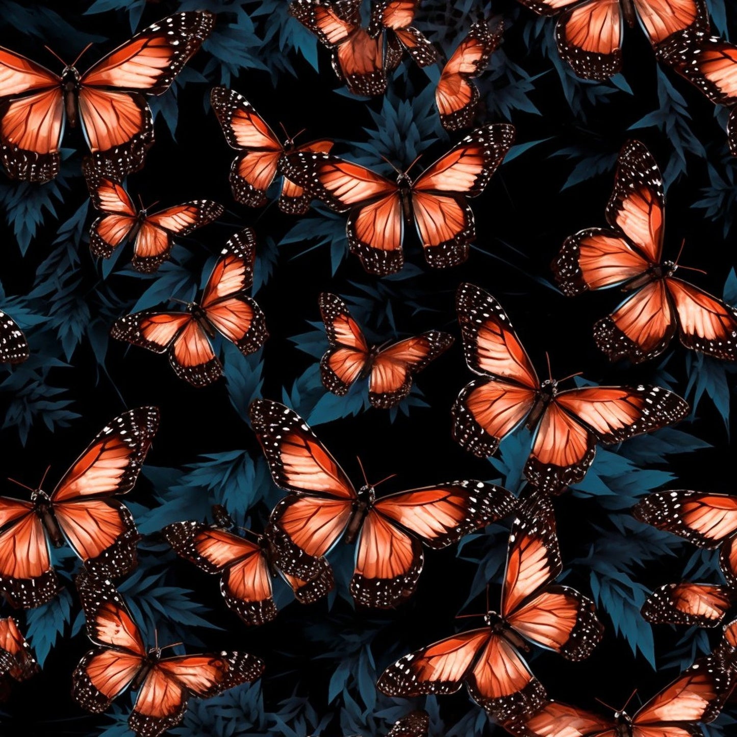 Floral Butterfly Pattern 4 Quilting Cotton Fabric