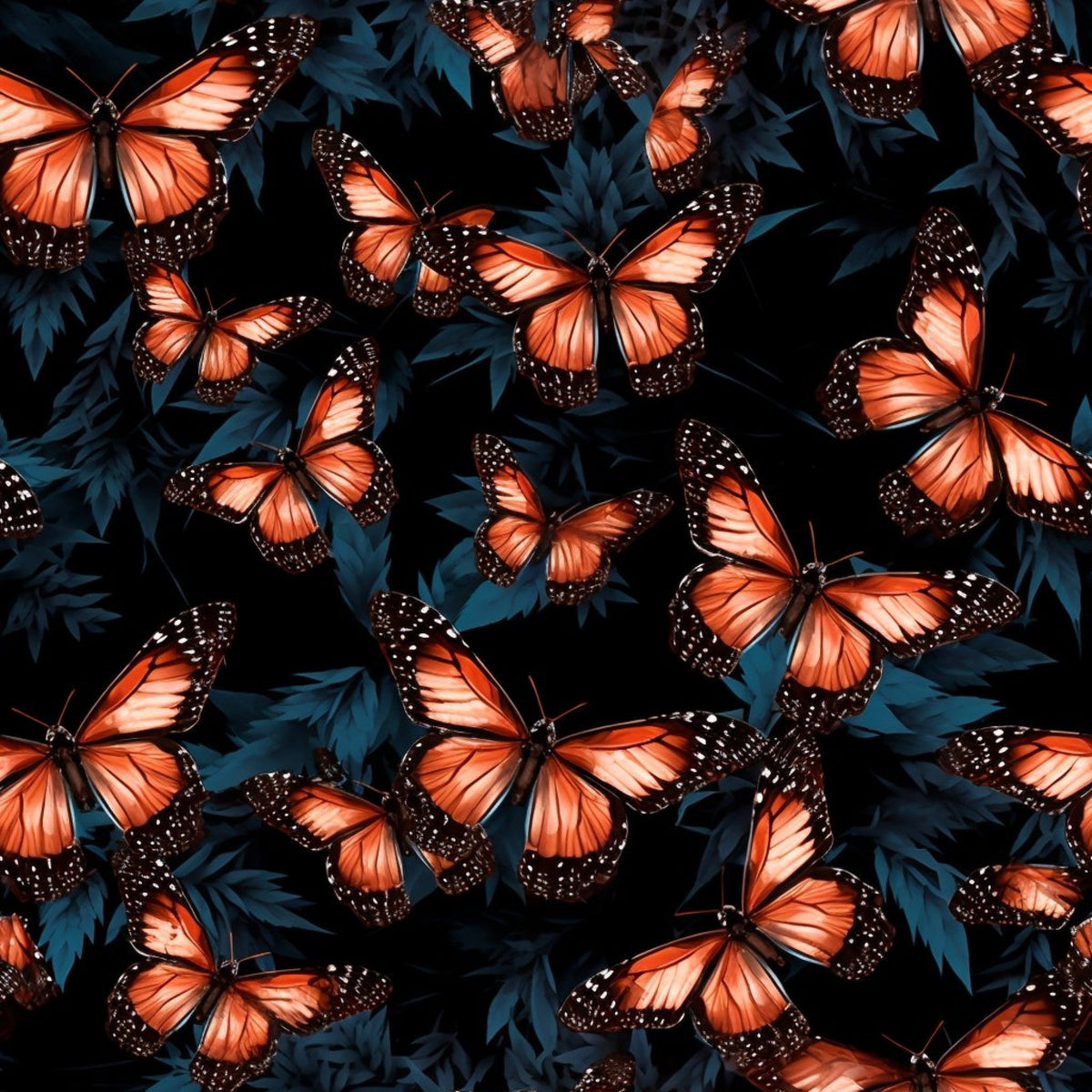 Flutter Garden Pattern 4 Minky Fabric