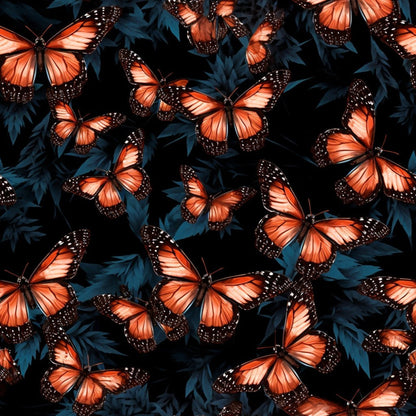 Flutter Garden Pattern 4 Minky Fabric