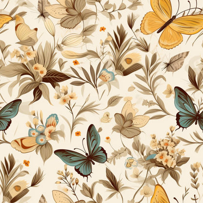 Flutter Garden Pattern 9 Minky Fabric