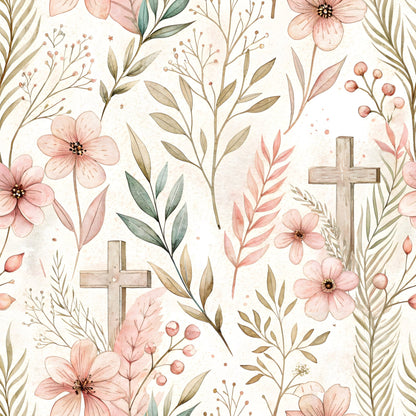 Sacred Meadow Pattern 10 Minky Fabric