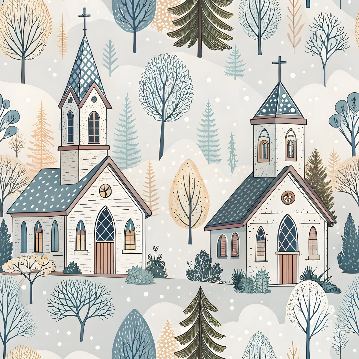 Sacred Meadow Pattern 1 Minky Fabric