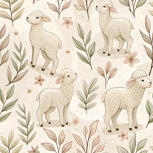 Floral Christian Faith Pattern 8 Quilting Cotton Fabric