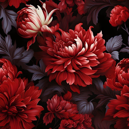 Midnight Bloom Pattern 4 Minky Fabric