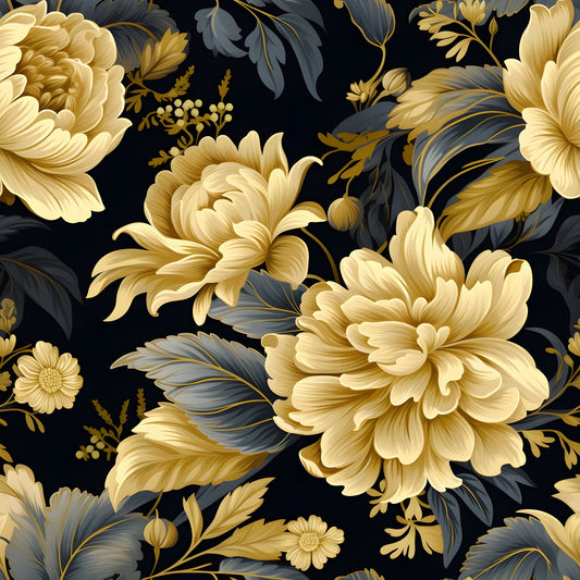 Floral Damask Pattern 5 Quilting Cotton Fabric