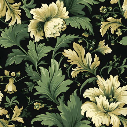 Midnight Bloom Pattern 7 Minky Fabric