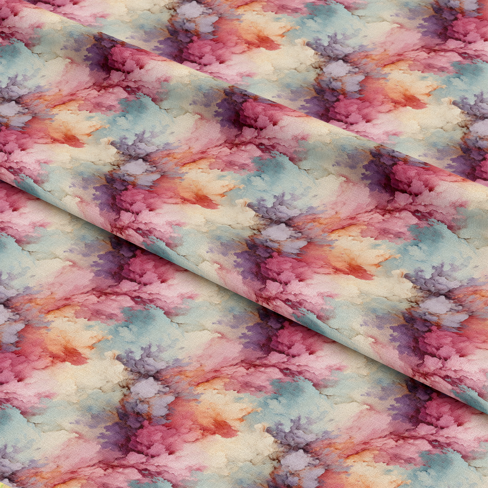Flowers and Swirls Pattern 5 Quilting Cotton Fabric