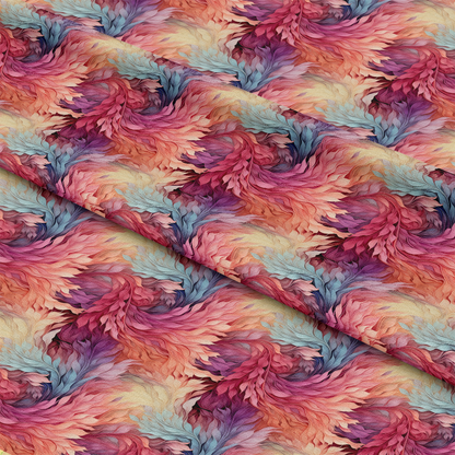 Flowers and Swirls Pattern 7 Quilting Cotton Fabric