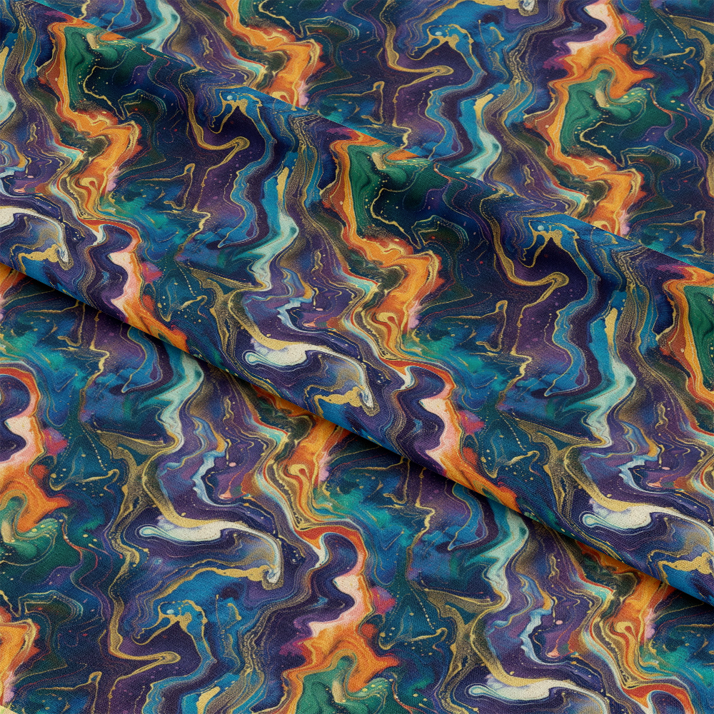 Fluid Fantasy Pattern 1 Quilting Cotton Fabric