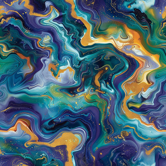 Fluid Fantasy Pattern 3 Quilting Cotton Fabric