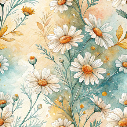 Chamomile Meadow Pattern 10 Minky Fabric