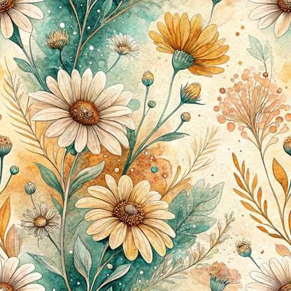 Chamomile Meadow Pattern 7 Minky Fabric