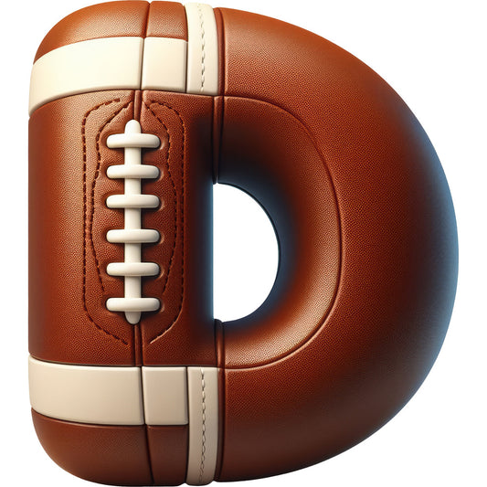 Football Alphabet Fabric Panel 36