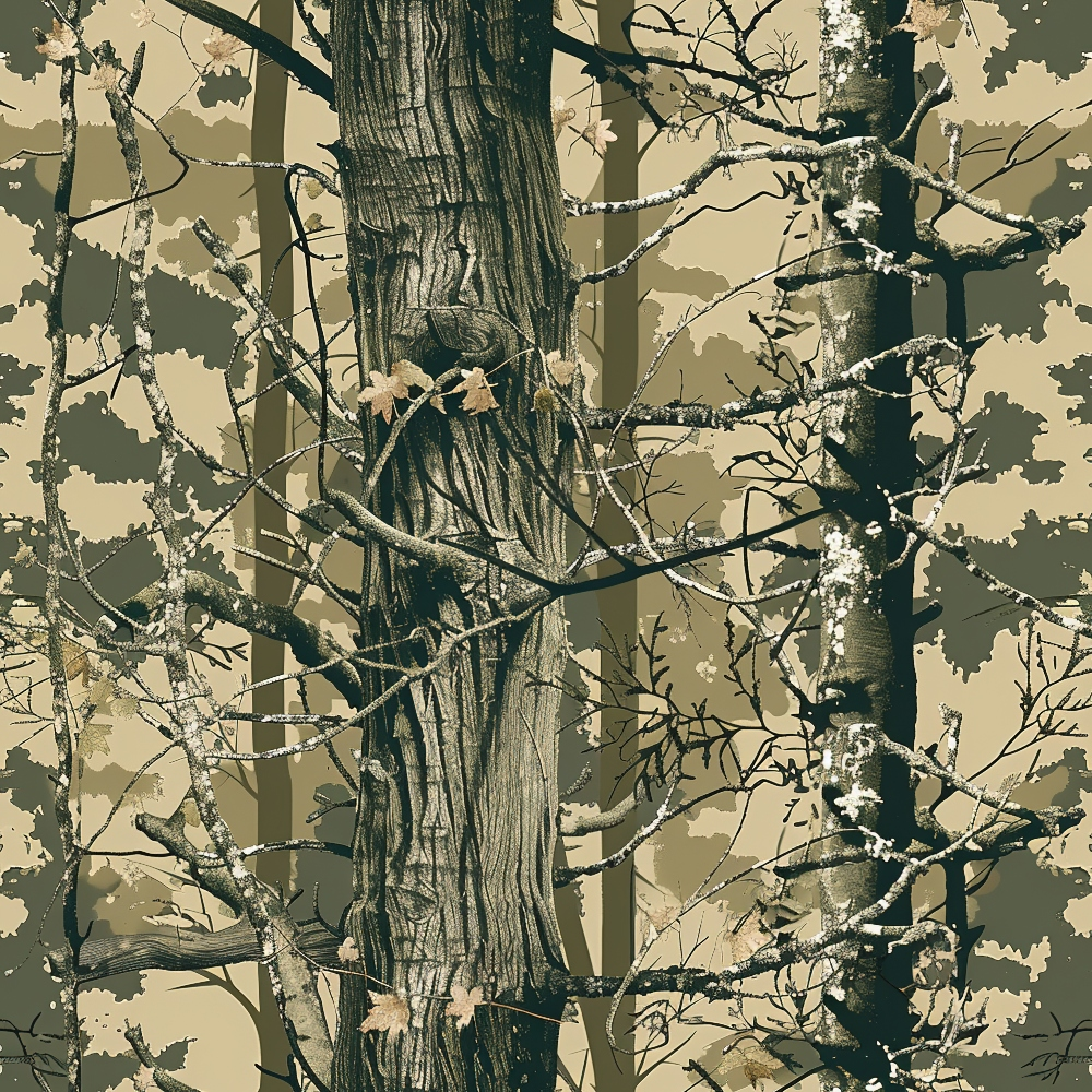 Deep Woods Pattern 1 Minky Fabric