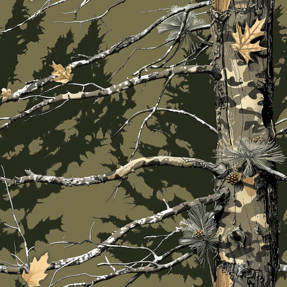 Deep Woods Pattern 2 Minky Fabric