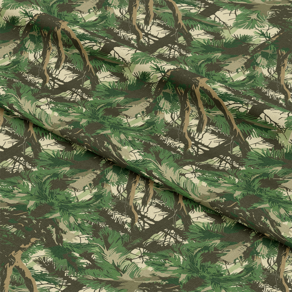 Forest Camouflage Pattern 3 Quilting Cotton Fabric