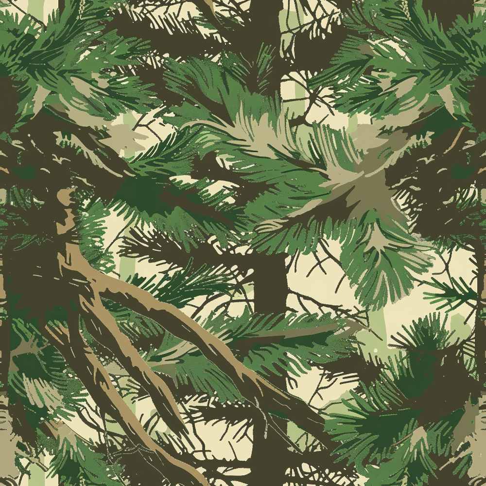 Deep Woods Pattern 3 Minky Fabric