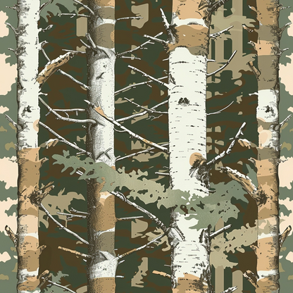 Deep Woods Pattern 4 Minky Fabric