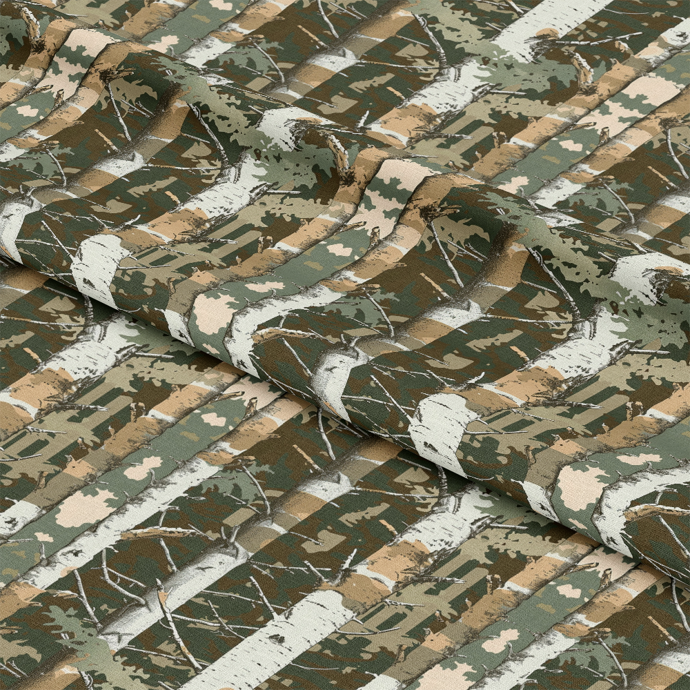 Forest Camouflage Pattern 4 Quilting Cotton Fabric