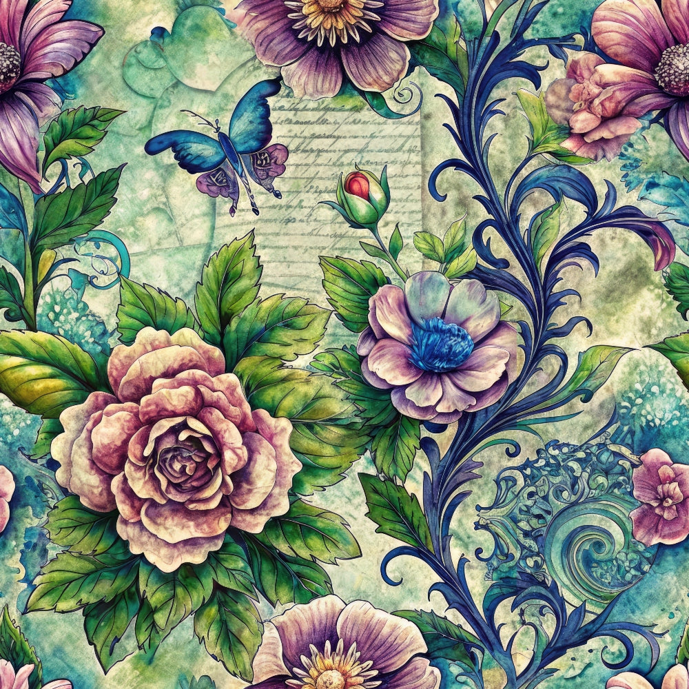 Love Letter Blooms Pattern 11 Minky Fabric