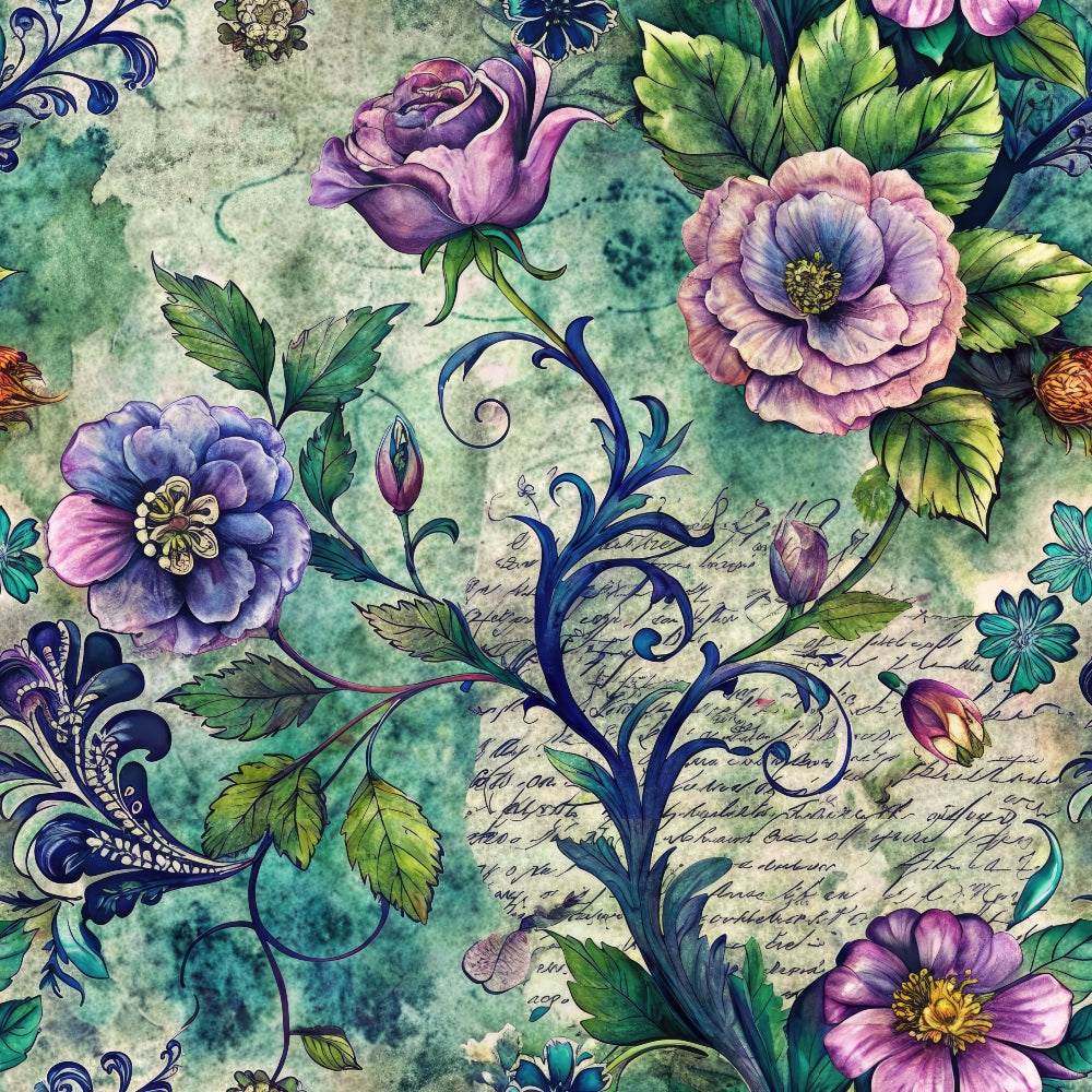 Love Letter Blooms Pattern 12 Minky Fabric