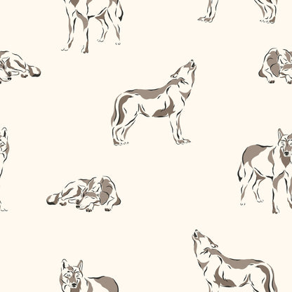 Woodland Wolves Pattern 14 Minky Fabric