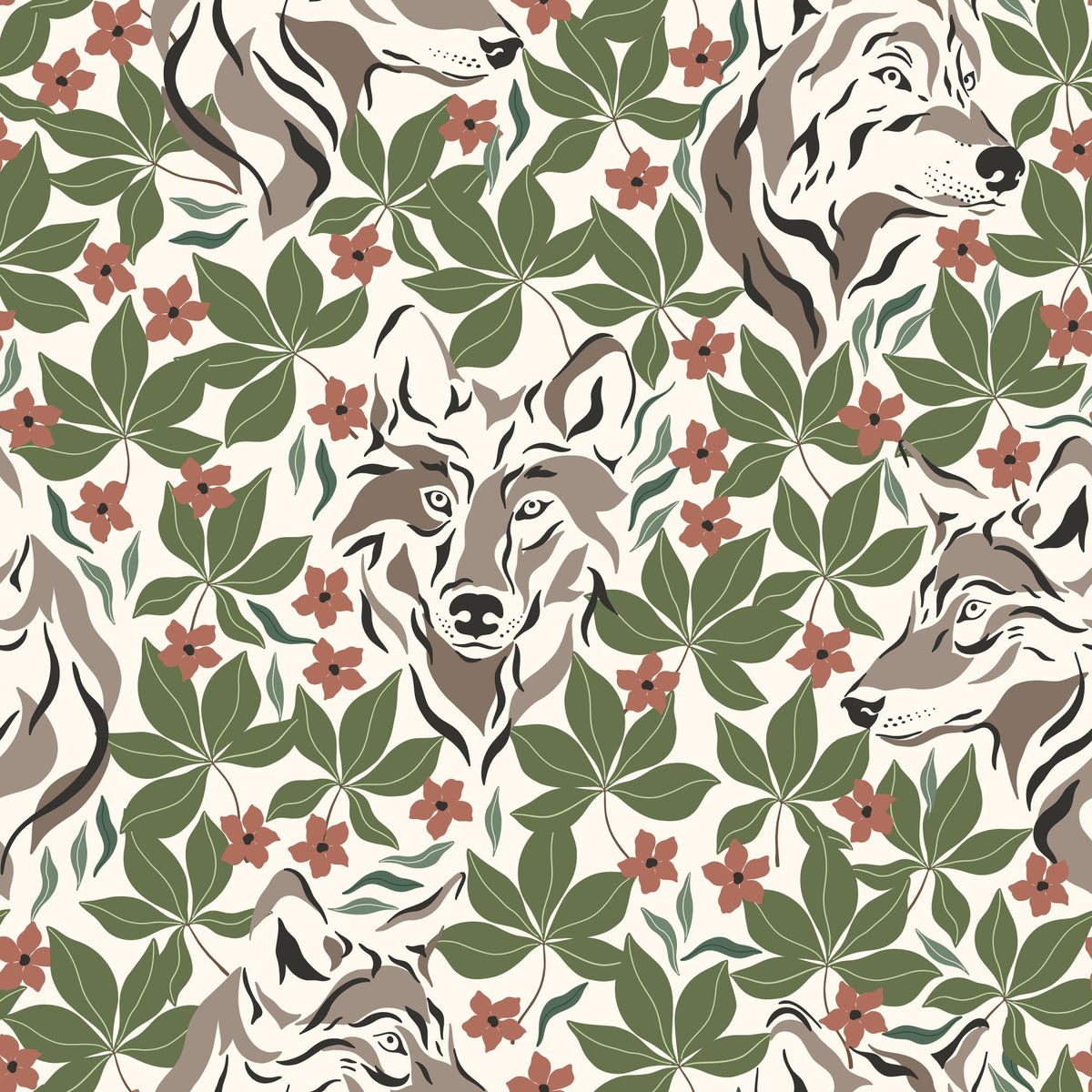 Woodland Wolves Pattern 16 Minky Fabric