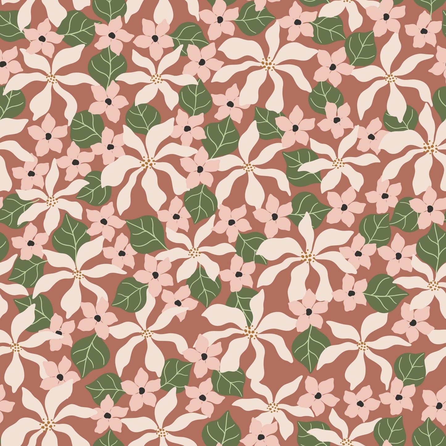 Forest Animal Pattern 1 Quilting Cotton Fabric