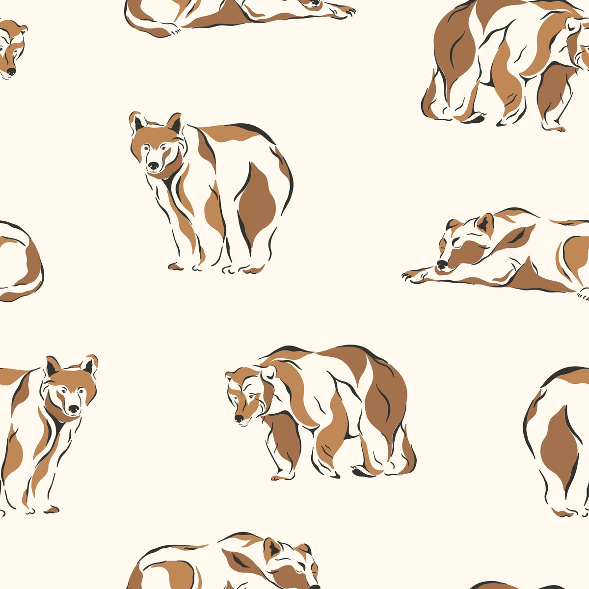 Woodland Wolves Pattern 4 Minky Fabric