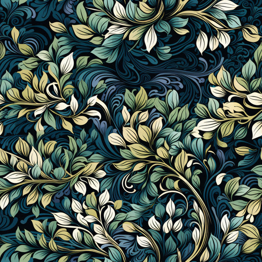 Forest Doodle Pattern 6 Quilting Cotton Fabric