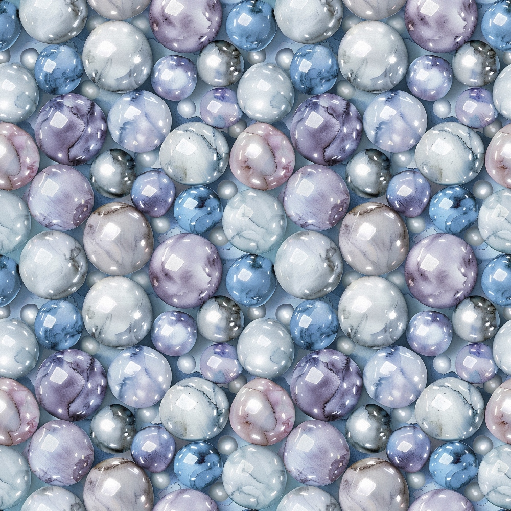 Moonstone Marbles Pattern 9 Minky Fabric