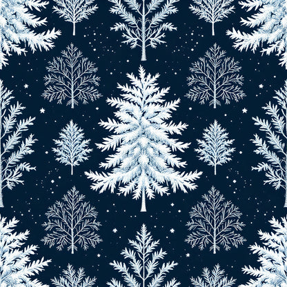 Snowy Pines Pattern 14 Minky Fabric