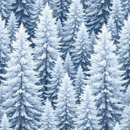 Snowy Pines Pattern 7 Minky Fabric