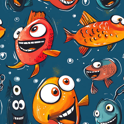 Googly Guppies Pattern 10 Minky Fabric