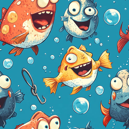 Googly Guppies Pattern 11 Minky Fabric