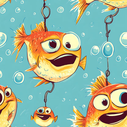 Googly Guppies Pattern 12 Minky Fabric