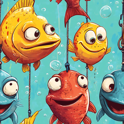 Googly Guppies Pattern 13 Minky Fabric