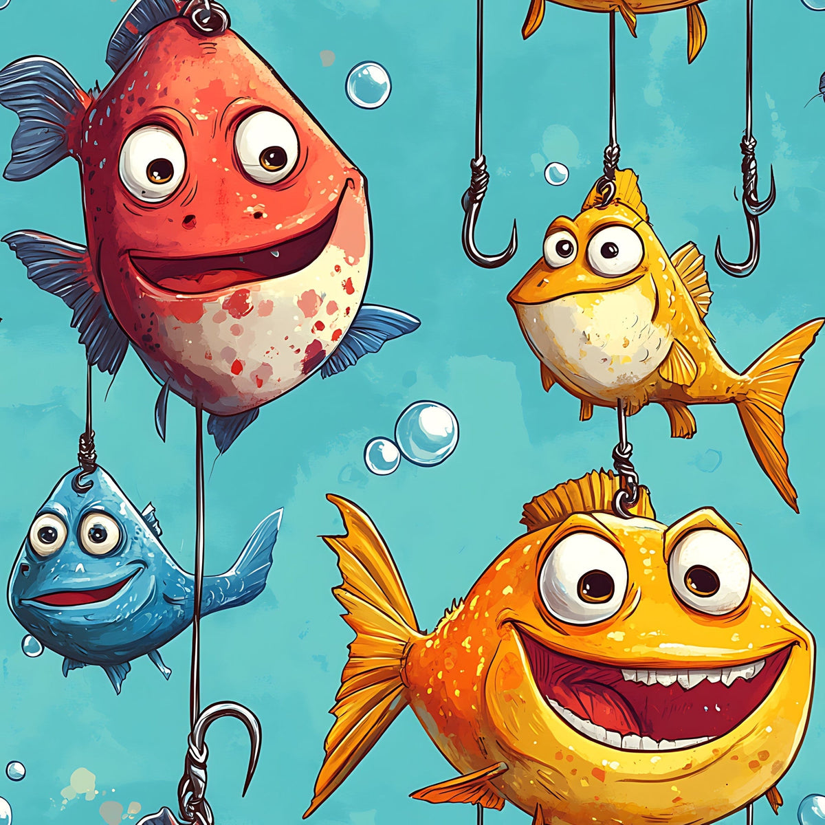 Googly Guppies Pattern 16 Minky Fabric