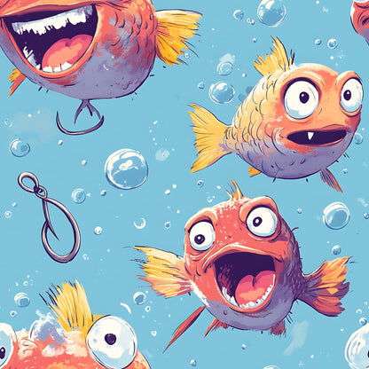 Googly Guppies Pattern 7 Minky Fabric