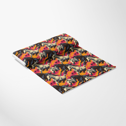 Galloping Horse Pattern 7 Quilting Cotton Fabric