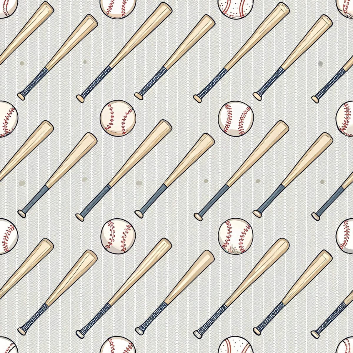 Vintage Ballpark Pattern 13 Minky Fabric