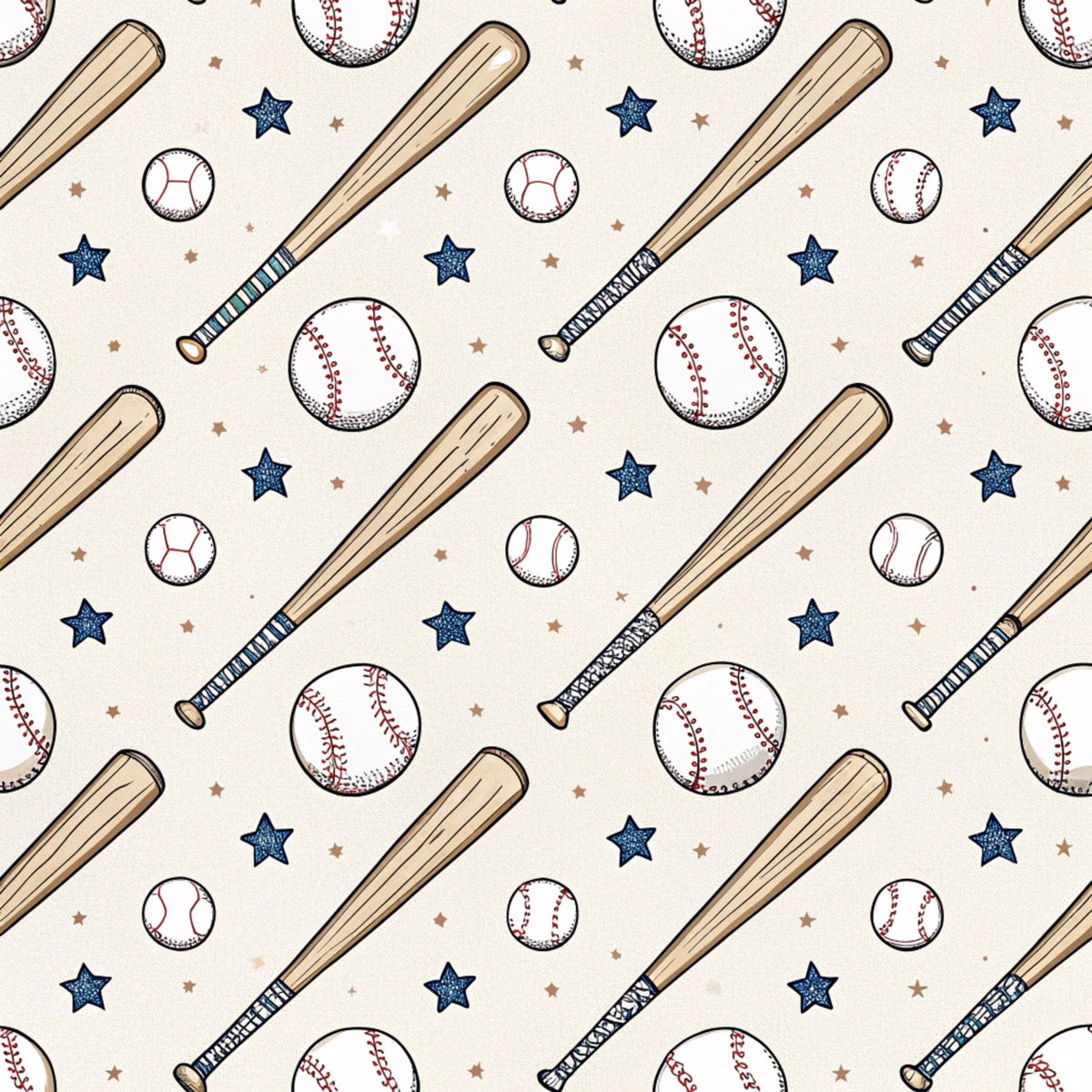 Vintage Ballpark Pattern 16 Minky Fabric