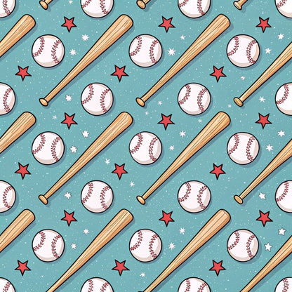 Vintage Ballpark Pattern 17 Minky Fabric