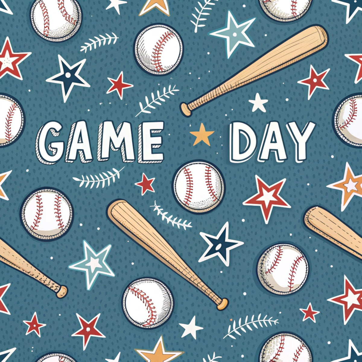 Vintage Ballpark Pattern 1 Minky Fabric